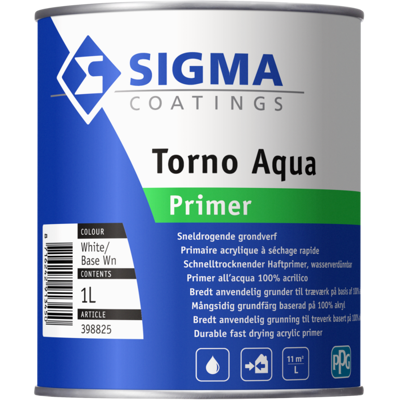 Afbeelding van Sigma Torno Aqua Primer 1 liter Grondverf &amp;