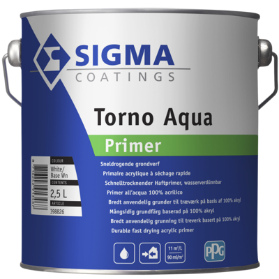 Afbeelding van Sigma Torno Aqua Primer 2,5 liter Grondverf &amp;