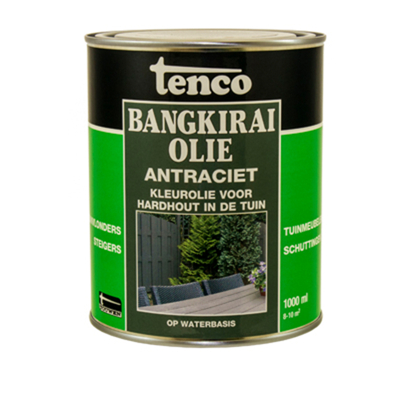 Afbeelding van Tenco Bangkiraiolie Antraciet 1 liter Buiten onderhoud
