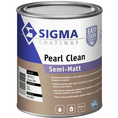 Afbeelding van Sigma Pearl Clean Semi Matt Muurverf 1 liter Mengbaar