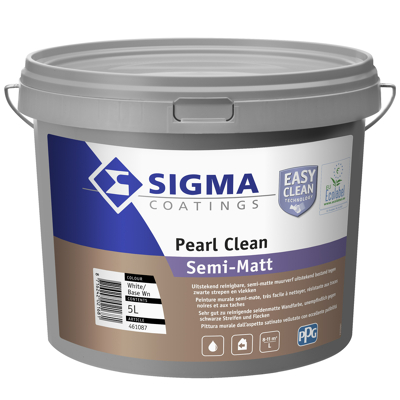 Afbeelding van Sigma Pearl Clean Semi Matt Muurverf 5 liter Mengbaar