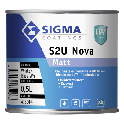 Afbeelding van Sigma S2U Nova Matt Lak 500 ml Mengbaar