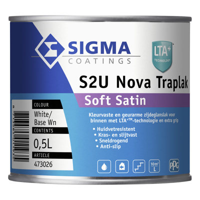 Afbeelding van Sigma S2U Nova Traplak Soft Satin Lak 500 ml Mengbaar