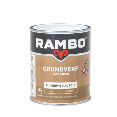 Afbeelding van Rambo Grondverf Binnen Dekkend Mat RAL 9010