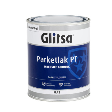 Afbeelding van Glitsa Parketlak PT Mat 0,25l Blanke lak &amp; Beits