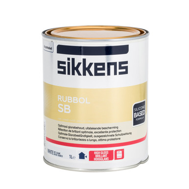 Afbeelding van Sikkens Rubbol SB 2,5 liter Hoogglans verf voor hout buiten (terpentinebasis)