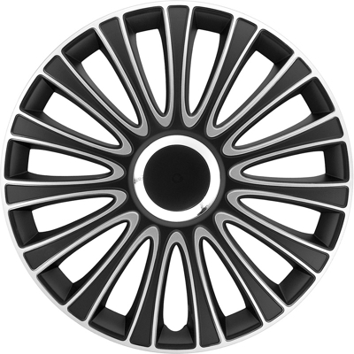 Afbeelding van AutoStyle 4 Delige Wieldoppenset LeMans 13 inch zwart/zilver