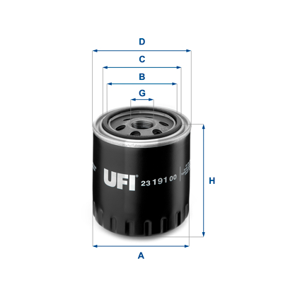 Afbeelding van UFI 24.323.00 Brandstoffilter Filter insert VOLVO: FL 6, RENAULT TRUCKS: Magnum