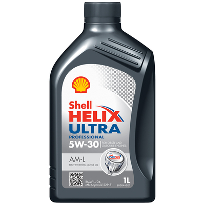 Afbeelding van Shell Helix Ultra Prof AM L 5W 30 1L Motorolie 550040576 BMW: 5 Touring, Saloon, X3, MERCEDES BENZ: E Class C A