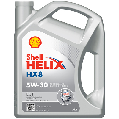 Afbeelding van Shell Helix HX8 ECT 5W 30 5L Motorolie 550048034 VOLKSWAGEN: Golf 6, Touran II, 7 Variant, AUDI: Q7, A3 Sportback, A7 Sportback