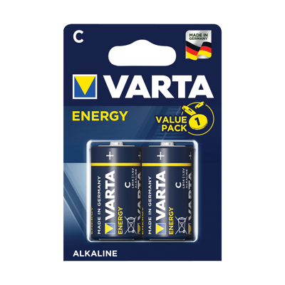 Afbeelding van Varta Batterijen Energy Alkaline LR14/C/Baby 1.5 Volt 2 Stuks
