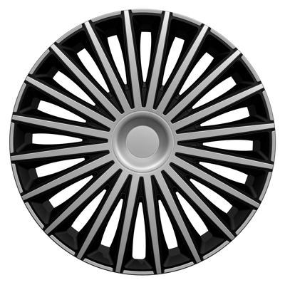 Afbeelding van AutoStyle 4 Delige Wieldoppenset Dakota 13 inch zilver/zwart