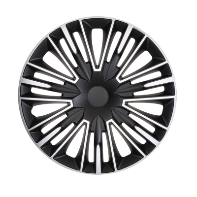Afbeelding van AutoStyle 4 Delige Wieldoppenset Jerez 14 inch zilver/zwart
