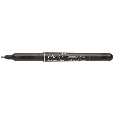 Afbeelding van 10 stuks Pica 533/46 permanent pen 0,7 mm (Zwart)