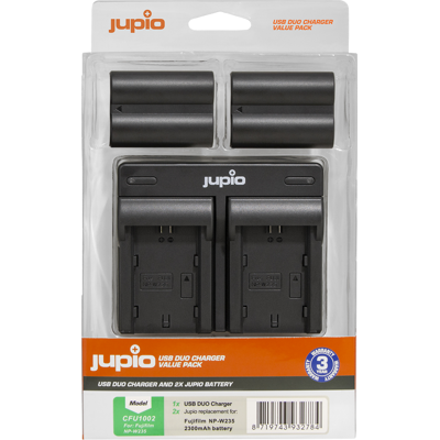 Afbeelding van Jupio Value Pack: 2x Battery NP W235 + USB Dual Charger