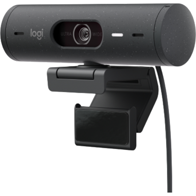 Afbeelding van Logitech Webcam BRIO 500, Full HD 1080p, grafiet 1920x1080, 30 FPS, USB C, privacysluiter, retail