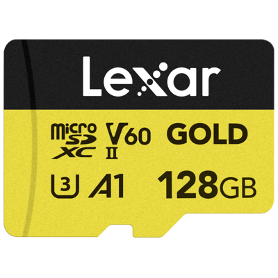 Afbeelding van Lexar MicroSDXC Gold Series UHS II 128GB V60