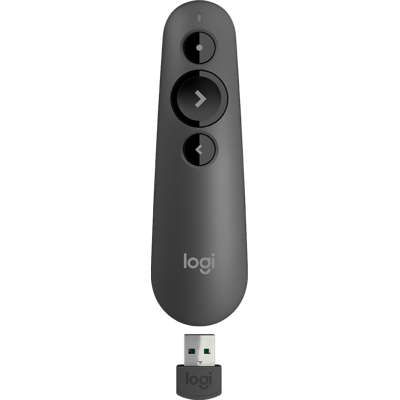 Afbeelding van Logitech Presenter R500s, draadloos, Bluetooth, grafietlaser, 3 knoppen, incl. batterij 1x AAA, retail