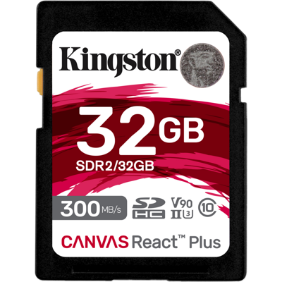 Afbeelding van Kingston Canvas React Plus 32GB SDHC