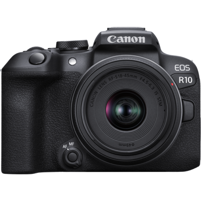 Abbildung von Canon EOS R10 + RF S 18 45 mm f/4.5 6.3 IS STM