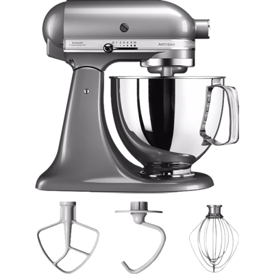 Abbildung von KitchenAid Artisan Küchenmaschine Mit Kippbarem Motorkopf 4,8 l 5ksm125 Contour Silver