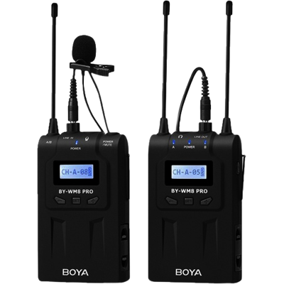 Afbeelding van Boya UHF Duo Lavalier Microfoon Draadloos BY WM8 Pro K1
