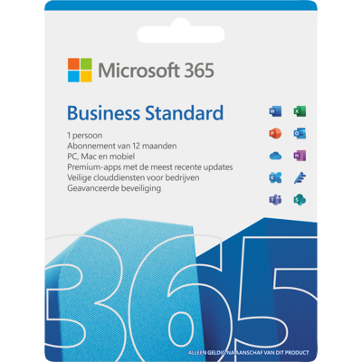 Afbeelding van Microsoft Office 365 Business Standard NL 1 jaar Abonnement