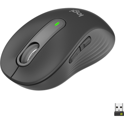 Afbeelding van Logitech Mouse M650, Signature, Draadloos, Bolt, Bluetooth, grafiet optisch, 400 4000 dpi, 5 knoppen, Rechts, S/M, Retail