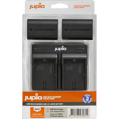 Afbeelding van Jupio Value Pack: 2x Battery LP E6NH 2130mAh + USB Dual Charger