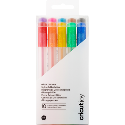 Abbildung von Cricut Joy Glitter Gel pens 10 pack (Rainbow + Pink, Brown, Black)