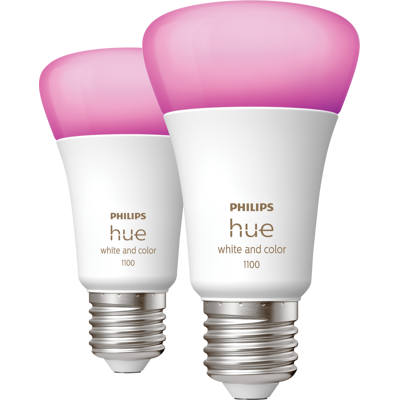 Afbeelding van Philips Hue White and Color E27 1100lm Duo pack