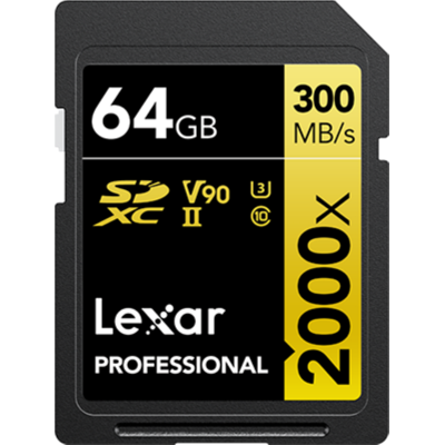 Afbeelding van Lexar SDXC Professional UHS II 2000x 64GB