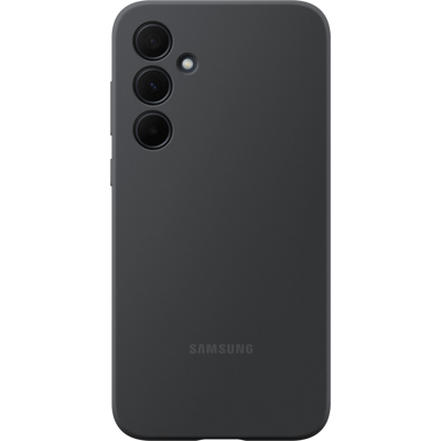 Abbildung von Samsung Galaxy A35 Hülle Silikon Backcover/Soft Case Handyhülle Schwarz