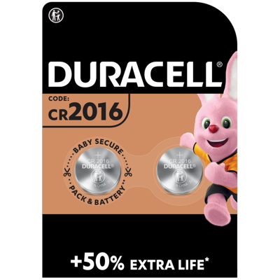 Image de Duracell DL2016 / cr2016 blister de 2 piles