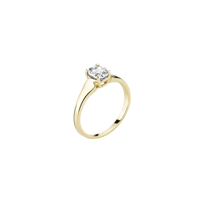 Billede af 8 karat Guld ring med zirkonia 7X5mm