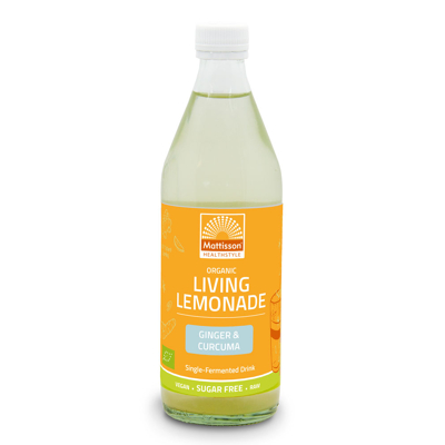 Afbeelding van Mattisson Biologische Living Lemonade Gember &amp; Kurkuma 500 ml
