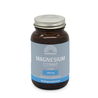 Afbeelding van Mattisson Magnesium Citraat 200 mg elementair 60 tabletten