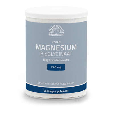 Afbeelding van Mattisson Magnesium Bisglycinaat poeder 11% elementair 200 g