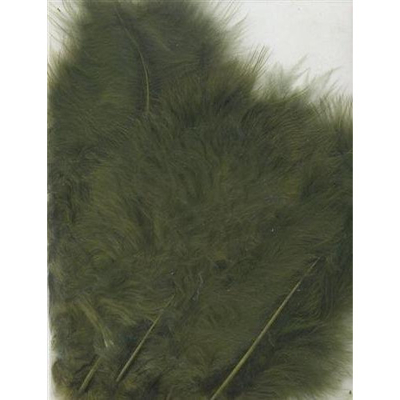 Abbildung von Vaessen Creative Marabou feathers 8,5 12,5cm 15pcs olive
