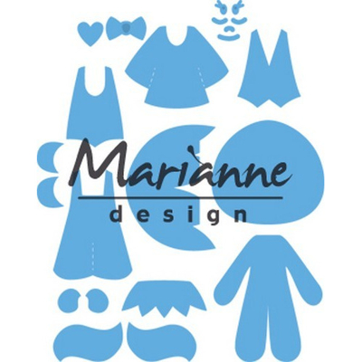Abbildung von Marianne Design Creatables Präge und Stanzschablone Kim&#039;s Freunde