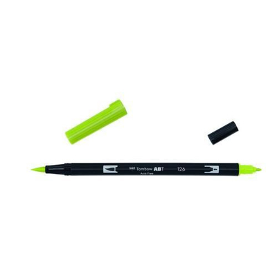 Afbeelding van 6x Tombow ABT Dual Brush Pen, Light olive