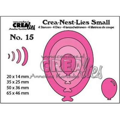 Abbildung von Crealies Crea Nest Lies Small Oval balloons 4x