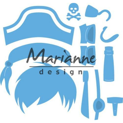 Abbildung von Marianne Design Creatables Präge und Stanzschablone Kim&#039;s Freunde Pirat