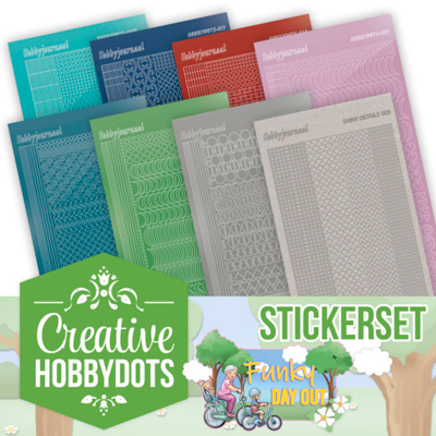 Afbeelding van Creative Hobbydots Stickerset 21 Yvonne Creations A Funky Day Out