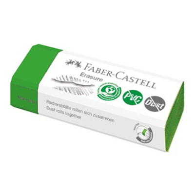 Afbeelding van 20x Gum Faber Castell groen PVC vrij en stofvrij