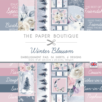 Abbildung von The Paper Boutique Winter Blossom Embellishments Pad