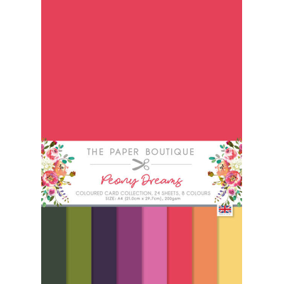 Abbildung von The Paper Boutique Peony Dreams Colour Card Collection