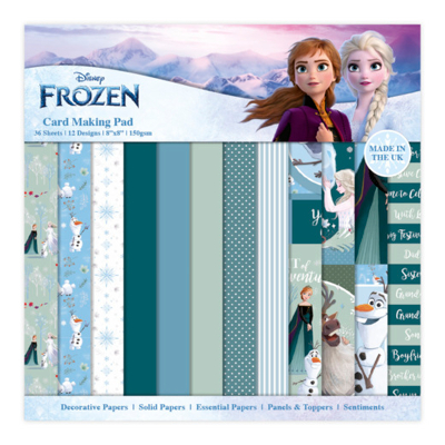 Afbeelding van Frozen Christmas Card Making 8x8 Pad