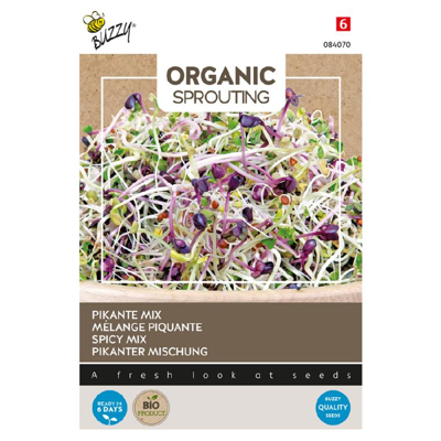 Afbeelding van Sprouting Salademengsel pikant Kiemgroente Buzzy Organic (BIO)