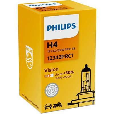 Afbeelding van Philips 12342PRC1 H4 Vision 60/55W ds